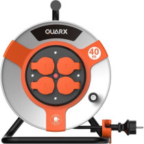 Enrouleur - QUARX - Chantier - 40m, H05VV-F 3G1,5mm², tambour métall