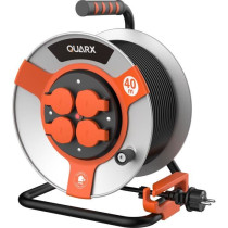 Enrouleur - QUARX - Chantier - 40m, H05VV-F 3G1,5mm², tambour métall