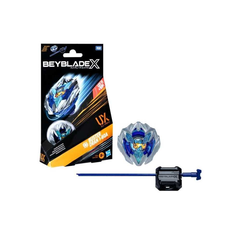 Beyblade X Buster Dran 1-60A UX, toupie de type endurance et lanceur,