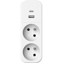 Biplite - QUARX - 2P 16A - Avec USB-A et USB-C, conforme NF