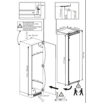 Congélateur armoire intégrable BEKO BFNA247E40SN - 220L - Blanc