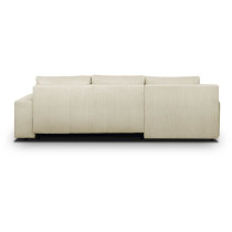 Canapé d'angle convertible - 5 places - INDIAN - Tissu velours côtel