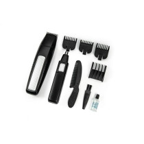 KIT barbe 5 en 1 - JOCCA - 1439 - 3V - 4 sabots - Noir et acier inoxyd