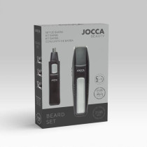 KIT barbe 5 en 1 - JOCCA - 1439 - 3V - 4 sabots - Noir et acier inoxyd