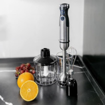 Mixeur plongeant - JOCCA - Avec accessoires - 1200 W - Noir et gris