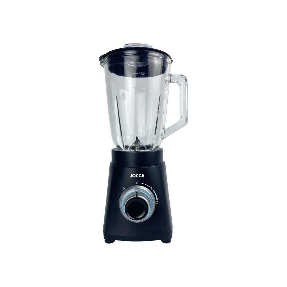 Blender - JOCCA - Bol en verre 1,5 L - 2 vitesses - Noir