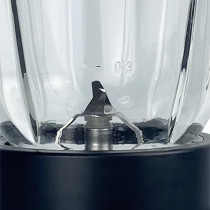 Blender - JOCCA - Bol en verre 1,5 L - 2 vitesses - Noir