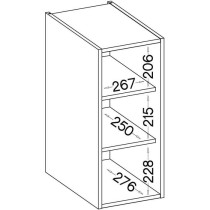 MODENA - Meuble haut - 2 portes - 30 x 31 x 72 cm - Chene artisan / No