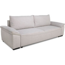 Canapé convertible avec coffre - 3 a 4 places - NORMAN - Tissu beige