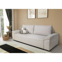 Canapé convertible avec coffre - 3 a 4 places - NORMAN - Tissu beige