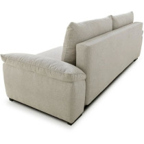 Canapé convertible avec coffre - 3 a 4 places - NORMAN - Tissu beige