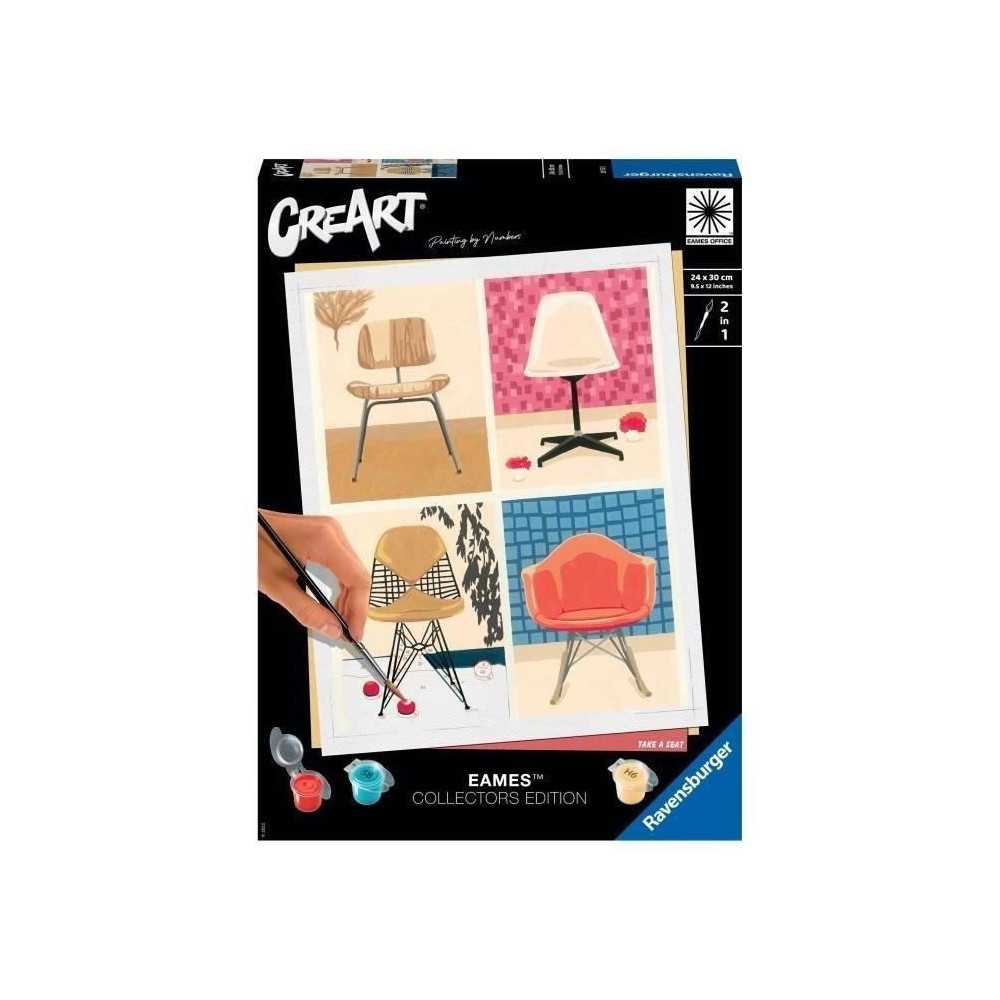 CreArt 24x30 cm EAMES - Loisir créatif - Peinture par numéros - Adul
