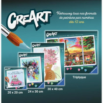 CreArt 24x30 cm EAMES - Loisir créatif - Peinture par numéros - Adul