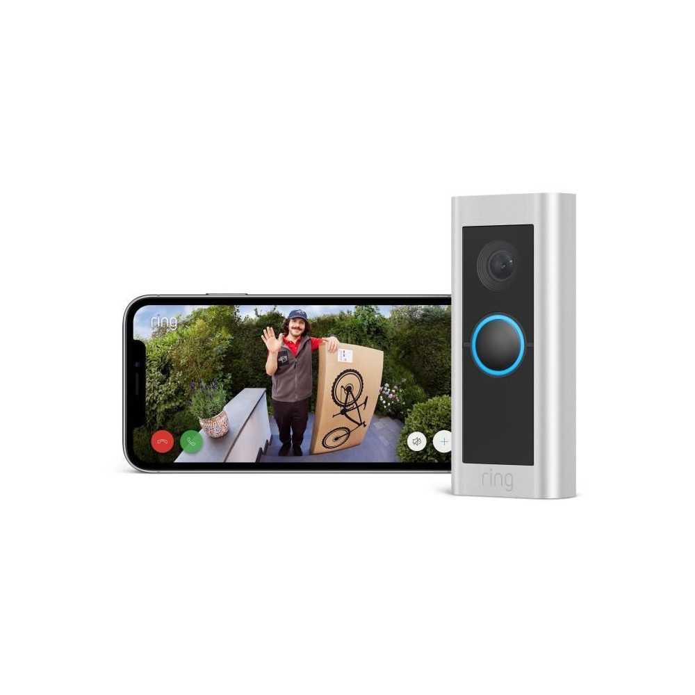 Sonnette Vidéo - RING - Pro 2 + Rail DIN - HB - UE Sonnette Vidéo - RING - Pro 2 + Rail DIN - HB - UE