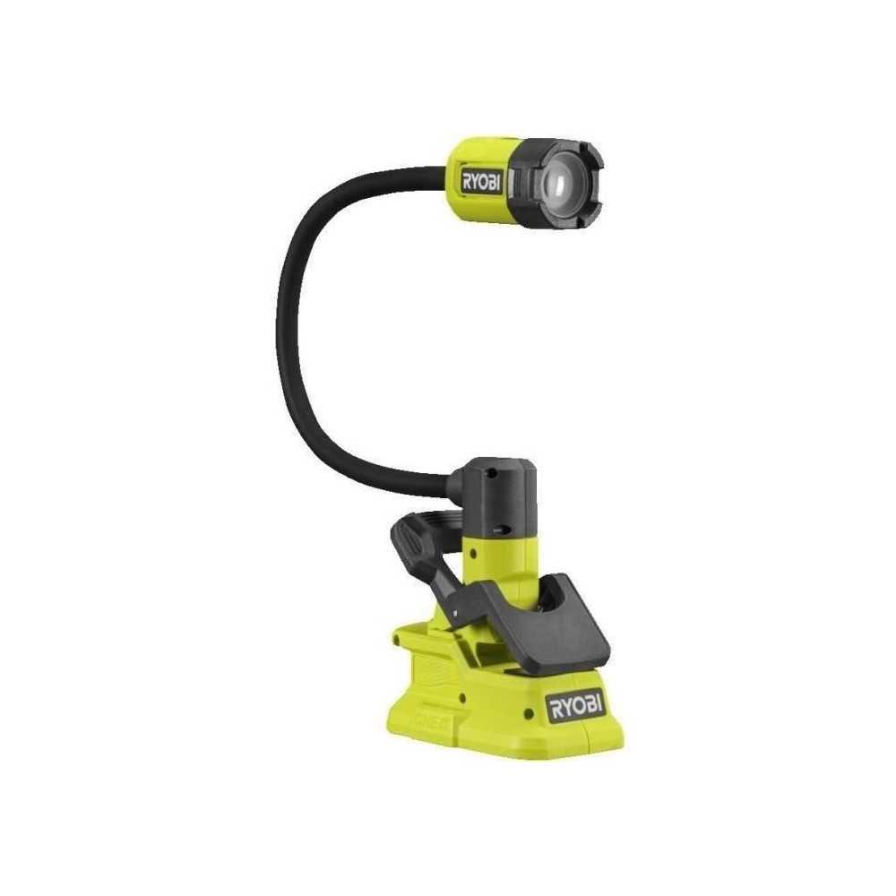 RYOBI - Lampe a pince avec corps flexible 18V ONE+ - 400 Lumens - corp