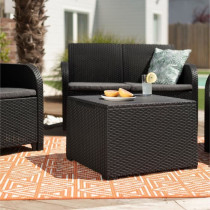 Salon de jardin avec coffre de rangement - en résine - Allibert by KE