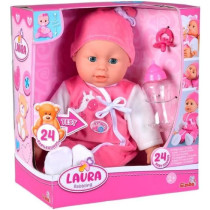 Simba - Laura Poupée Parle - 38cm - Corps souple - 24 sons - Piles in