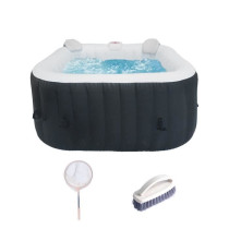KIT TOUT INCLUS SPA et accessoires : spa gonflable carré 4 places ave