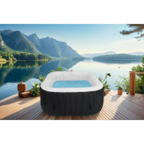 KIT TOUT INCLUS SPA et accessoires : spa gonflable carré 4 places ave