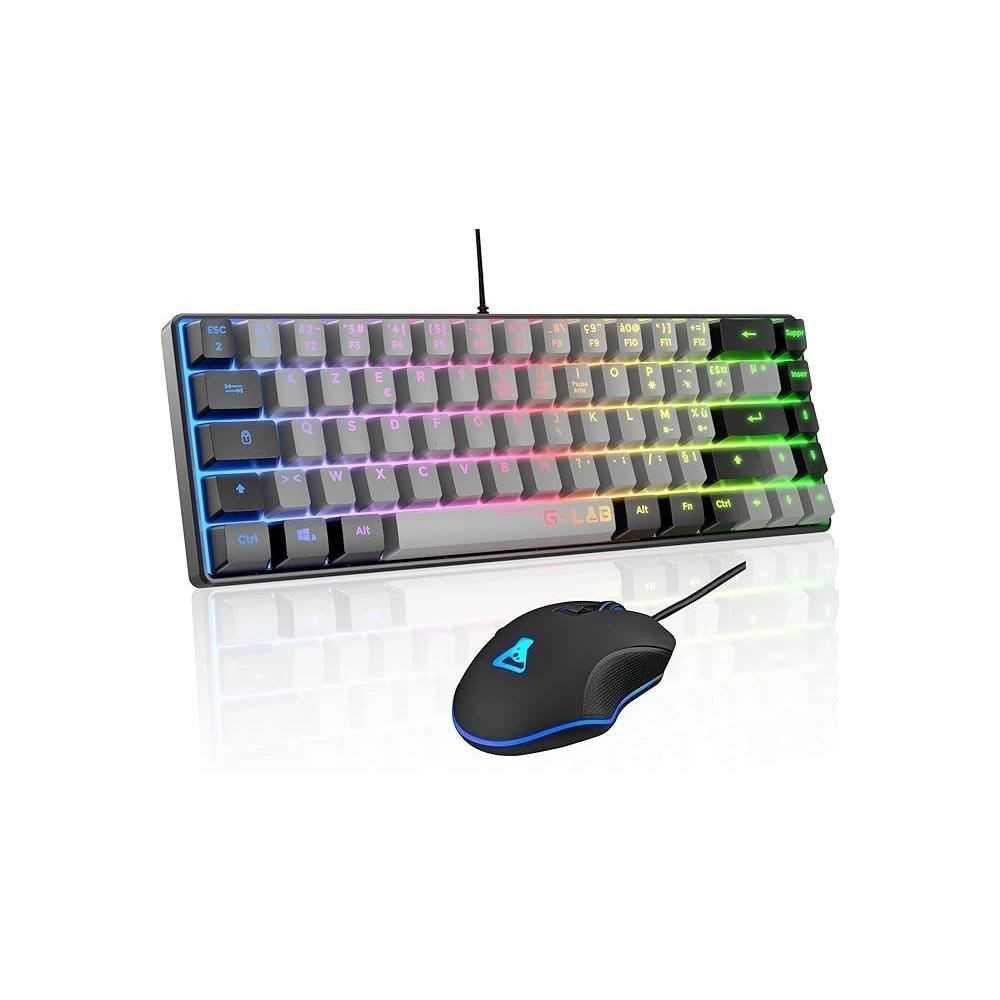 Pack Gamer 2 en 1 - THE G-LAB - COMBO HYDRO - Souris filaire - Clavier
