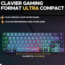 Pack Gamer 2 en 1 - THE G-LAB - COMBO HYDRO - Souris filaire - Clavier
