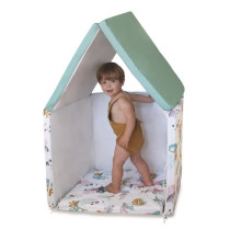 TINEO Maxi Tapis Malin Jungle Buddies 5 en 1 - Evolutif - Déhoussable