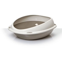 Bac a litiere - AIMÉ - Oval avec rebord amovible - Pour Chat - 45 x 3