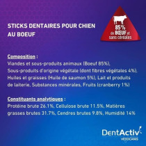 DentActiv - 7 Bâtonnets - VETOCANIS - 7 Bâtonnets Hygiene Bucco-Dent