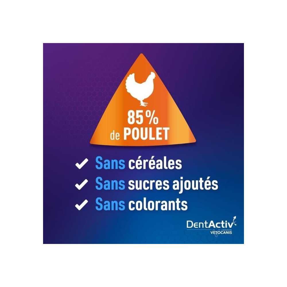 DentActiv - 12 Bâtonnets - VETOCANIS - Mini Bâtonnets Hygiene Bucco-