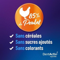DentActiv - 10 Bâtonnets - VETOCANIS - Hygiene Bucco-Dentaire au Poul