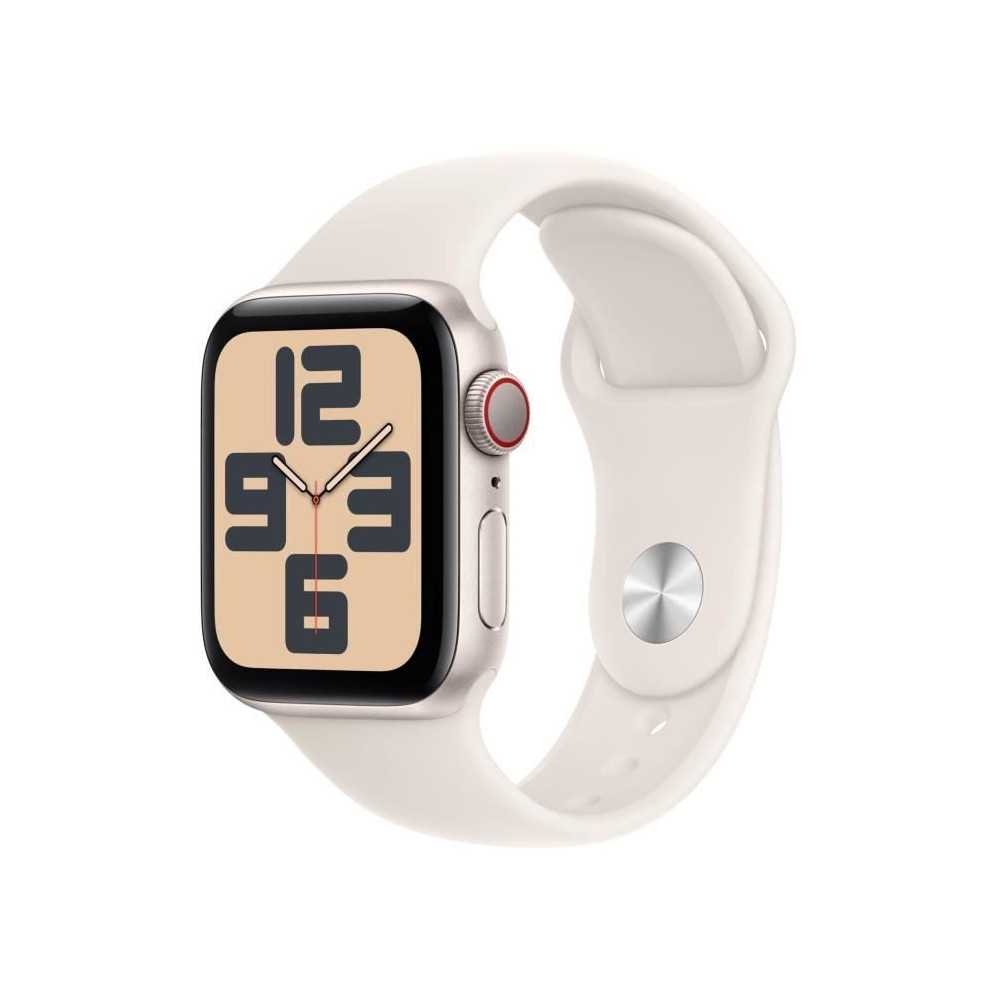 Apple Watch SE GPS + Cellular - 40mm - Boîtier Starlight Aluminium -