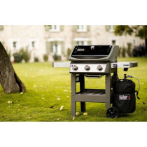 Barbecue a gaz mix plancha émaillée - WEBER - Spirit II E-310 - Noir