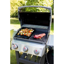 Barbecue a gaz mix plancha émaillée - WEBER - Spirit II E-310 - Noir