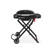 Barbecue a gaz - WEBER - Traveler Compact - Noir - Chariot pliable - 2
