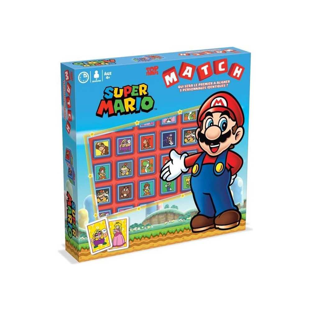 Winning Moves - Match Super Mario - Jeu de stratégie - Version franç