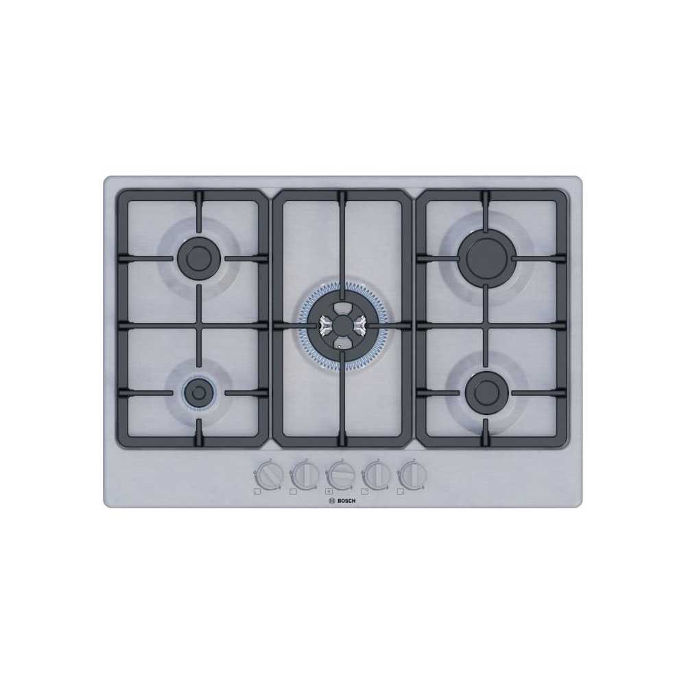 Table de cuisson a gaz - BOSCH Série 4 - 5 foyers - 52 x 75 x 4,5 cm