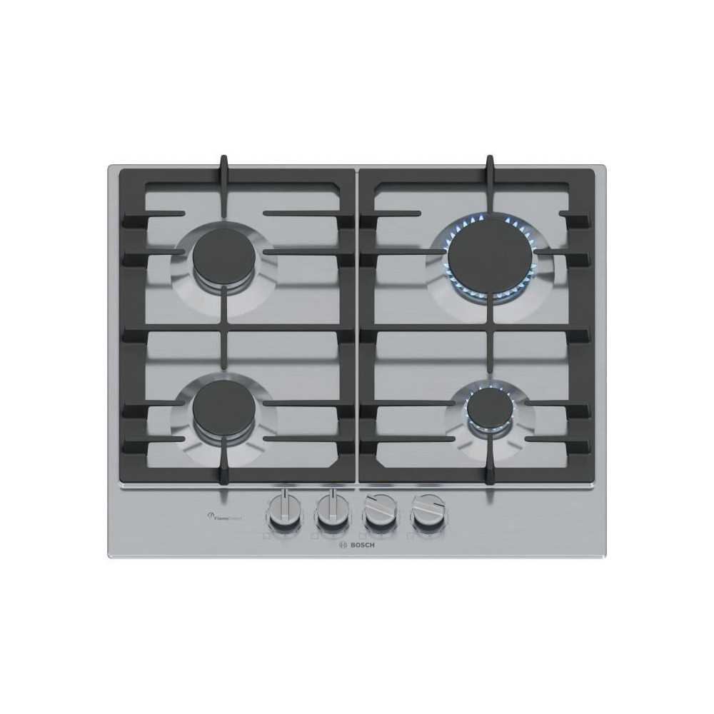 Table de cuisson a gaz - BOSCH Série 6 - 4 foyers - 52 x 58,2 x 4,5 c