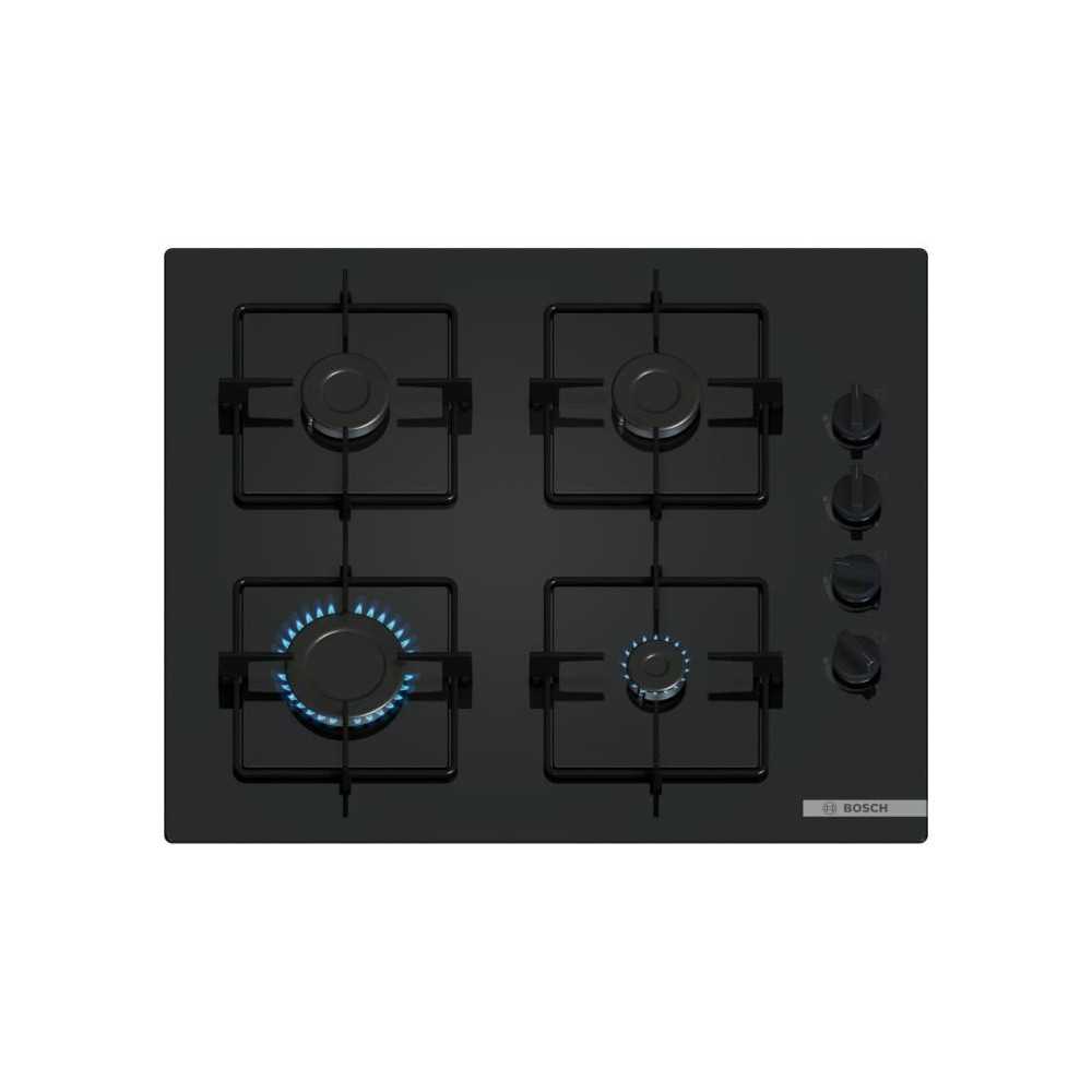 Table de cuisson a gaz - BOSCH Série 2 - 4 foyers - 52 x 59 x 5,4 cm