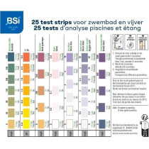 Bandelettes de test - BSI - Mesure la qualité de l'eau - Test Strips