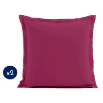 Lot de 2 taies d'oreiller - LOVELY HOME - LH71604 - 63 x 63 cm - Fuchs