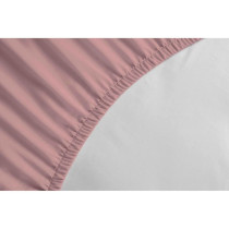 Drap-housse - LOVELY HOME - LH71632 - 140x190+25 cm - Rose