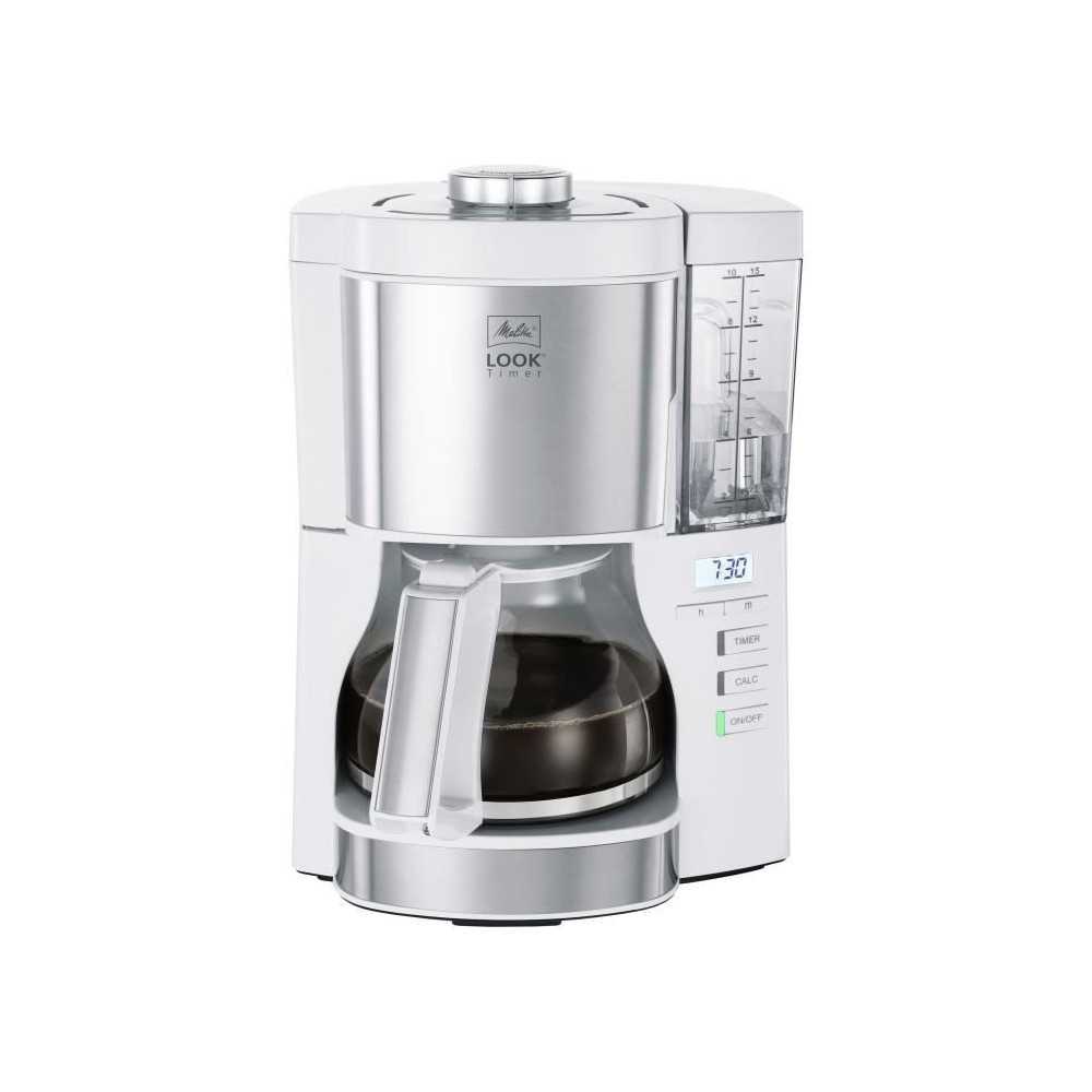 Cafetiere filtre - Melitta - Look V Timer 1025-07 - 1,25L - 10 tasses