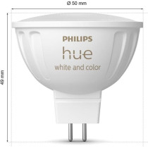 Ampoule connectée - PHILIPS HUE - MR16 - Lumiere blanche et colorée