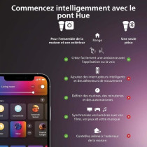 Ampoule connectée - PHILIPS HUE - MR16 - Lumiere blanche et colorée