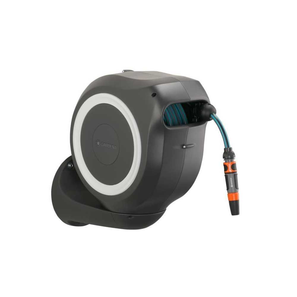 Dévidoir automatique mural RollUp M GARDENA - Longueur 20m - Ø11mm -