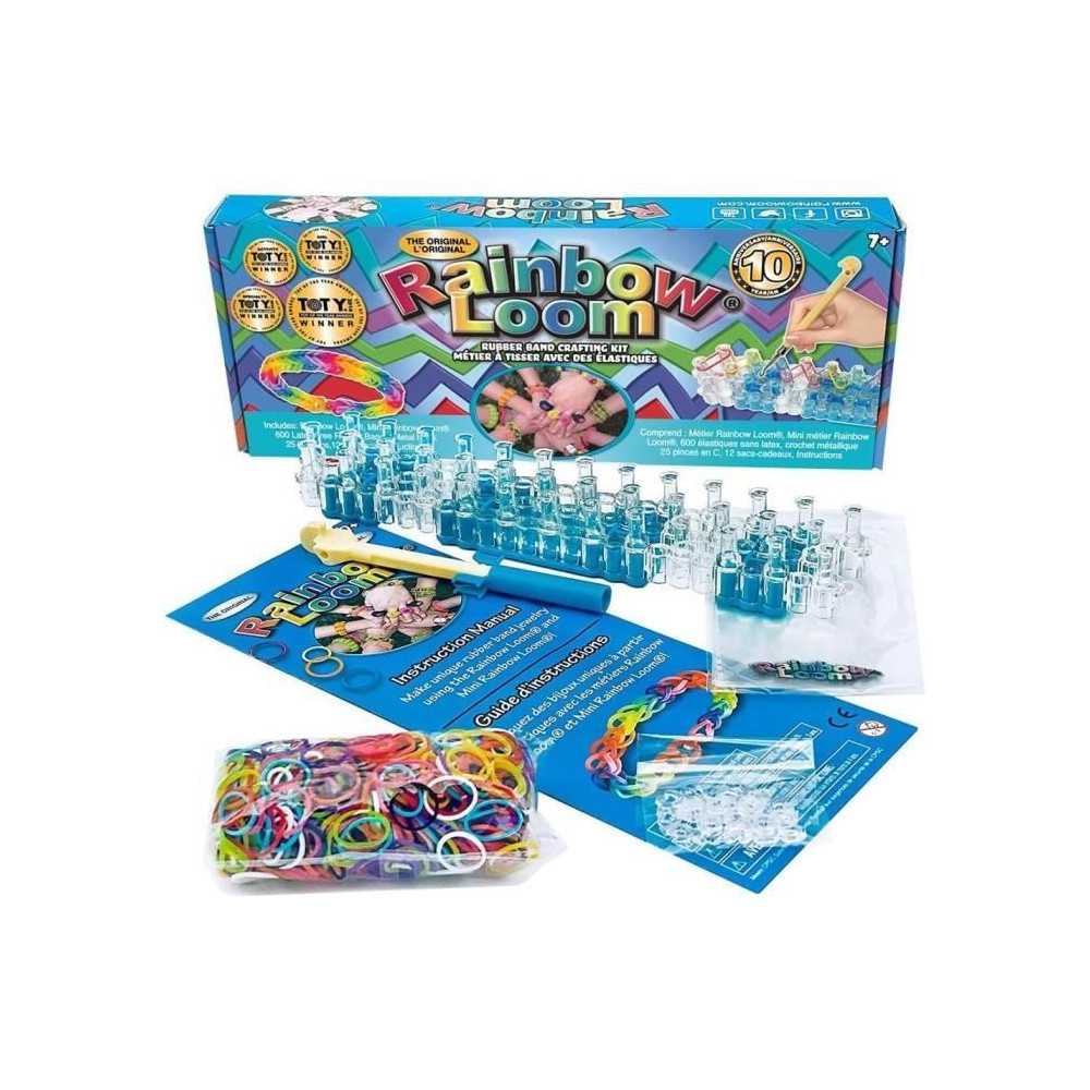 Rainbow Loom Original - Bandai - Métier a tisser avec 600 élastiques