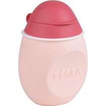 BEABA Gourde bébé/enfant en silicone, BabySqueez' 2 en 1, 2 embouts