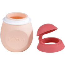 BEABA Gourde bébé/enfant en silicone, BabySqueez' 2 en 1, 2 embouts
