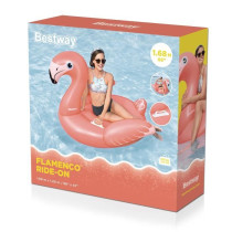 Bouée a chevaucher - Bestway - Flamant rose - 168 x 120 cm