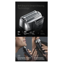 Rasoir - BRAUN - SERIES 8 8513s - 4 éléments rasage - Wet&Dry - 60 m